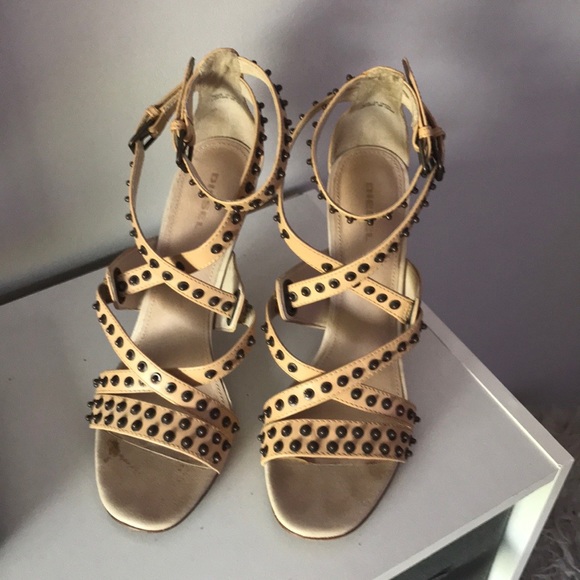 Diesel Shoes - Diesel Leather Studded Strappy Heels